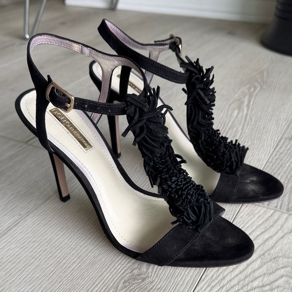 BCBG Faux Suede Heels